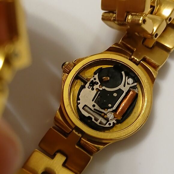 Vintage Elgin II Women's Gold Tone MOP Dial Rhinestone Bezel Quartz Watch - Picture 3 of 13